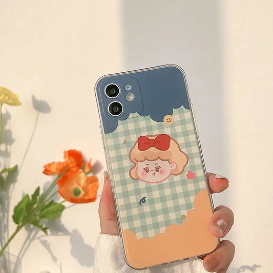 Cartoon Phone Case - iPhone 12 Pro Max / 12 Pro / 12 / 12 mini / 11 Pro Max / 11 Pro / 11 / SE / XS Max / XS / XR / X / SE 2 / 8 / 8 Plus / 7 / 7 Plus-1