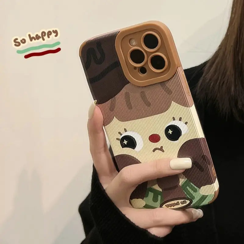 Cartoon Phone Case - iPhone 13 Pro Max / 13 Pro / 13 / 13 mini / 12 Pro Max / 12 Pro / 12 / 12 mini / 11 Pro Max / 11 Pro / 11 / SE / XS Max / XS / XR / X / SE 2 / 8 / 8 Plus / 7 / 7 Plus-8