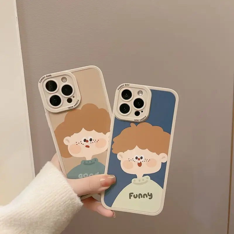 Cartoon Phone Case - iPhone 7 / 8 / SE / 7 Plus / 8 Plus / X / XS / XS Max / XR / 11 / 11 Pro / 11 Pro Max / 12 mini / 12 / 12 Pro / 12 Pro Max / 13 mini / 13 / 13 Pro / 13 Pro Max-2