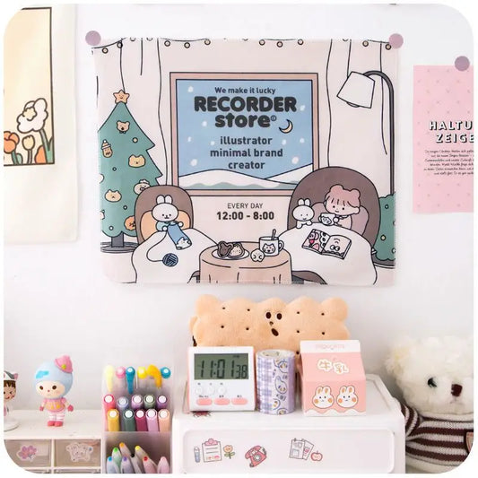 Cartoon Print Fabric Wall Decoration Cg187