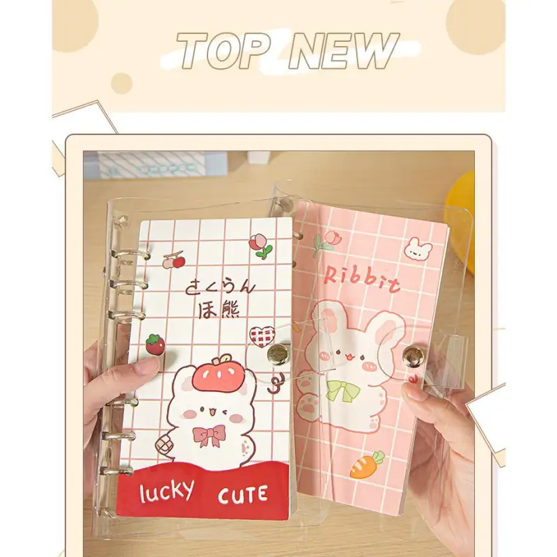 Cartoon Print Loose Leaf Notebook Cg483 - Stationery