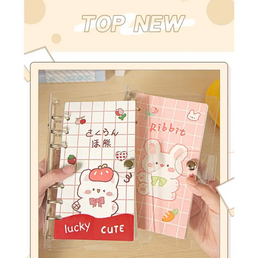 Cartoon Print Loose Leaf Notebook Cg483 - Stationery