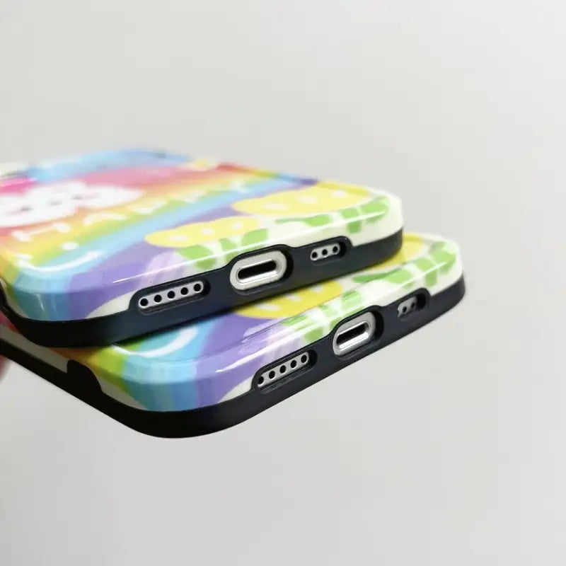Cartoon Rainbow Phone Case - iPhone 13 Pro Max / 13 Pro / 13
