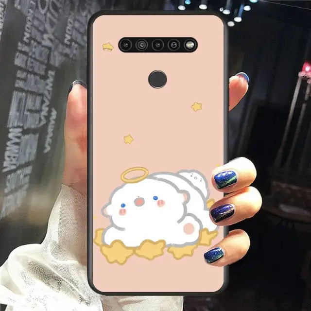 Cartoon Sheep LG Phone Case W128 - For LG G8S ThinQ / Style 