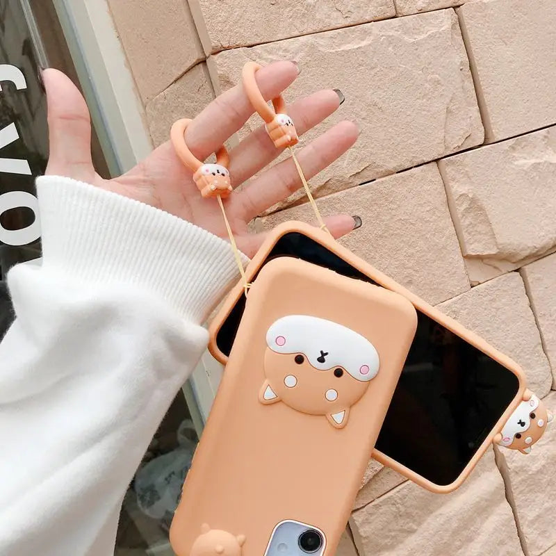 Cartoon Silicone Phone Case- 7 / 7 Plus / 8 / 8 Plus / X/ XR