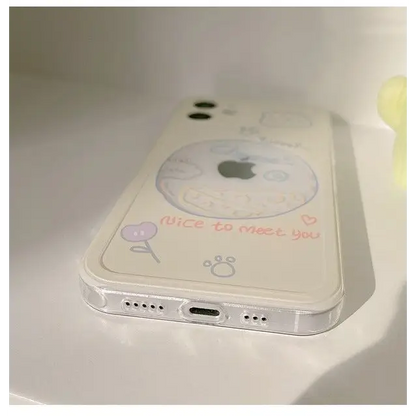 Cartoon Transparent Phone Case - iPhone 12 Pro Max / 12 Pro / 12 / 12 mini / 11 Pro Max / 11 Pro / 11 / SE / XS Max / XS / XR / X / SE 2 / 8 / 8 Plus / 7 / 7 Plus-7