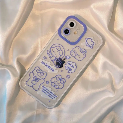 Cartoon Transparent Phone Case - iPhone 12 Pro Max / 12 Pro 