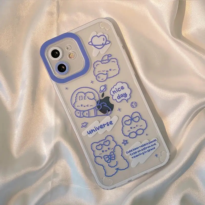 Cartoon Transparent Phone Case - iPhone 12 Pro Max / 12 Pro 