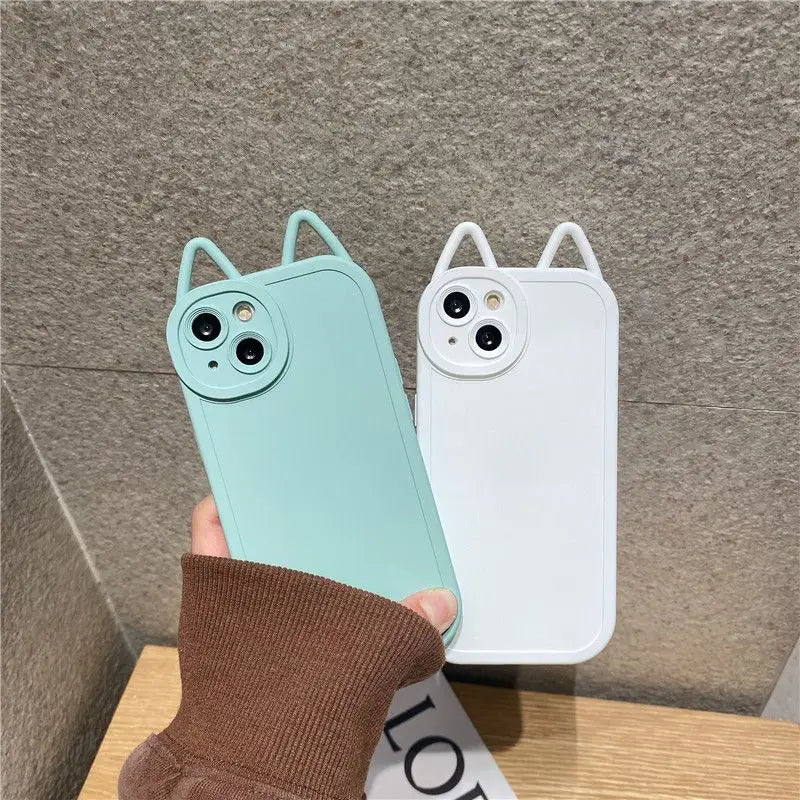 Cat Ear Phone Case - iPhone 13 Pro Max / 13 Pro / 13 / 12 