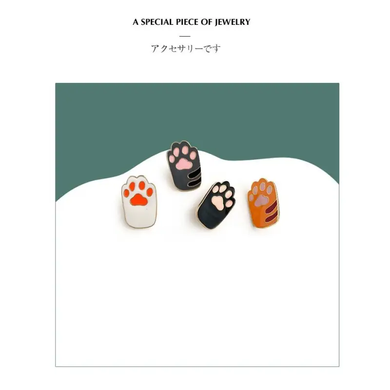 Cat Paw Brooch Pin Wd18 - Body Fashion Accessories