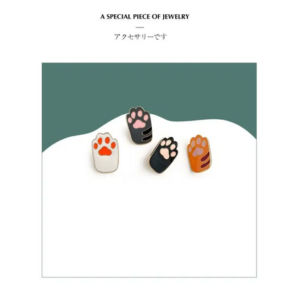 Cat Paw Brooch Pin Wd18 - Body Fashion Accessories