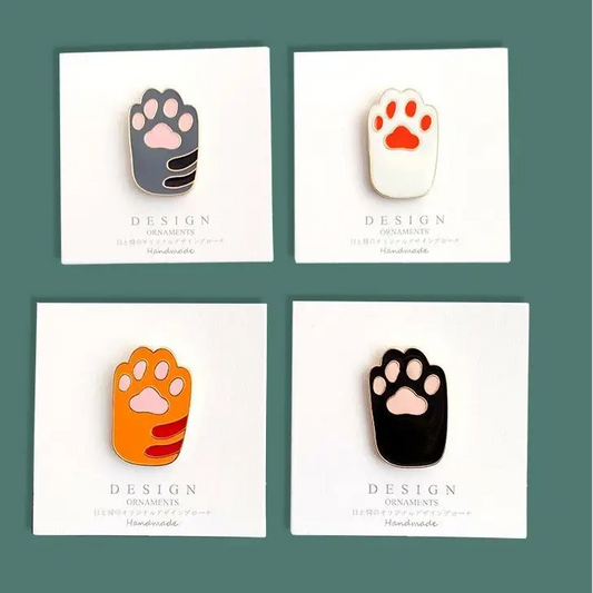 Cat Paw Brooch Pin Wd18 - Body Fashion Accessories