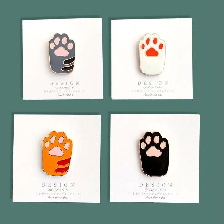 Cat Paw Brooch Pin Wd18 - Body Fashion Accessories
