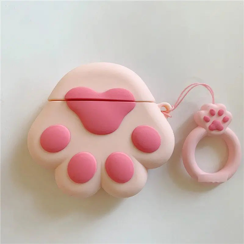 Cat Paw Print Airpods Earphone Case Skin Fz155 - Mobile 