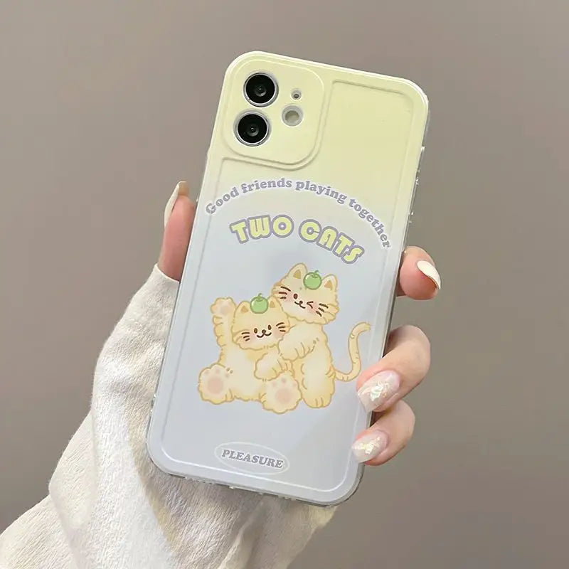 Cat Phone Case - Iphone 7 / 8 / Se, 7 Plus / 8 Plus, X / Xs, Xs Max, Xr, 11, 11 Pro, 11 Pro Max, 12 Mini, 12, 12 Pro, 12 Pro Max-5