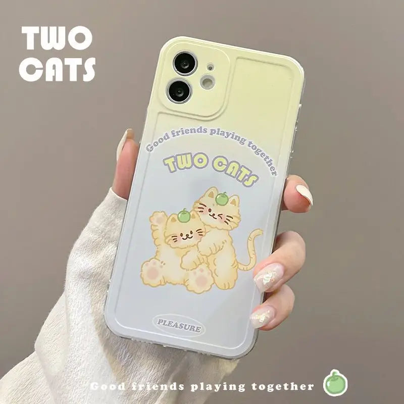 Cat Phone Case - Iphone 7 / 8 / Se, 7 Plus / 8 Plus, X / Xs, Xs Max, Xr, 11, 11 Pro, 11 Pro Max, 12 Mini, 12, 12 Pro, 12 Pro Max-4