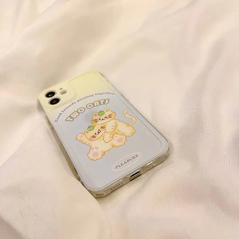 Cat Phone Case - Iphone 7 / 8 / Se, 7 Plus / 8 Plus, X / Xs, Xs Max, Xr, 11, 11 Pro, 11 Pro Max, 12 Mini, 12, 12 Pro, 12 Pro Max-15