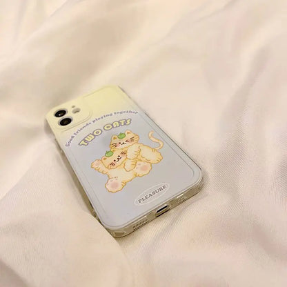 Cat Phone Case - Iphone 7 / 8 / Se, 7 Plus / 8 Plus, X / Xs, Xs Max, Xr, 11, 11 Pro, 11 Pro Max, 12 Mini, 12, 12 Pro, 12 Pro Max-15