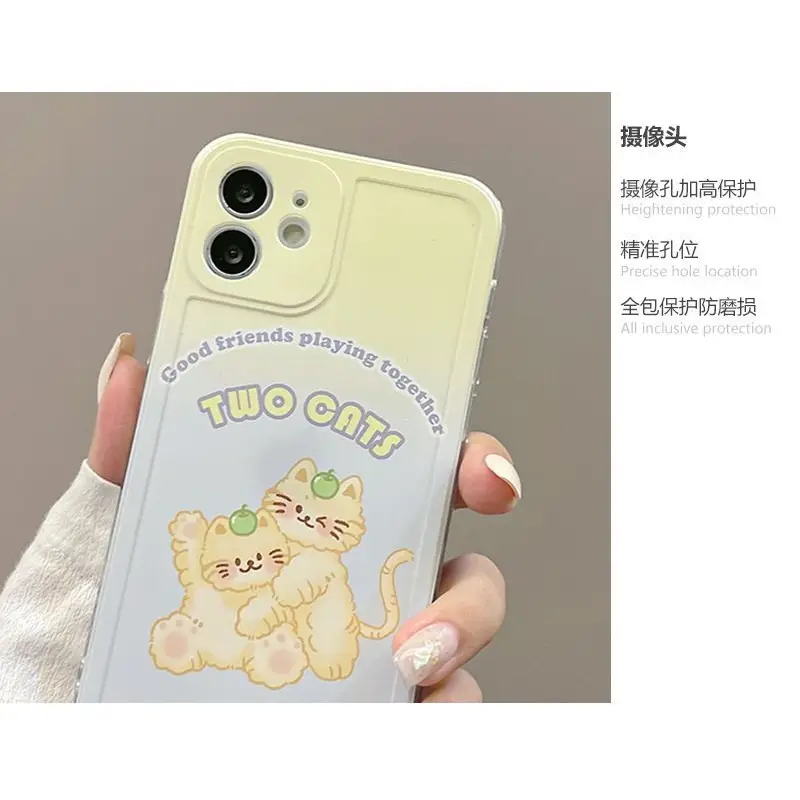 Cat Phone Case - Iphone 7 / 8 / Se, 7 Plus / 8 Plus, X / Xs, Xs Max, Xr, 11, 11 Pro, 11 Pro Max, 12 Mini, 12, 12 Pro, 12 Pro Max-1