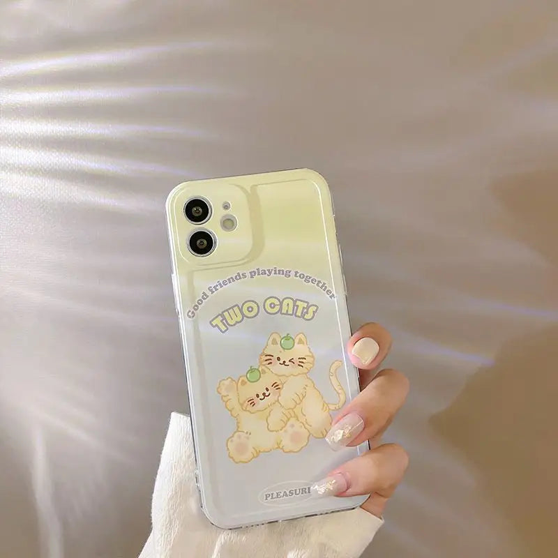 Cat Phone Case - Iphone 7 / 8 / Se, 7 Plus / 8 Plus, X / Xs, Xs Max, Xr, 11, 11 Pro, 11 Pro Max, 12 Mini, 12, 12 Pro, 12 Pro Max-8