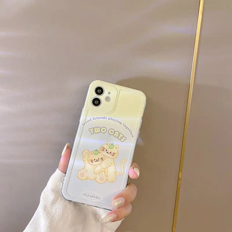 Cat Phone Case - Iphone 7 / 8 / Se, 7 Plus / 8 Plus, X / Xs, Xs Max, Xr, 11, 11 Pro, 11 Pro Max, 12 Mini, 12, 12 Pro, 12 Pro Max-10