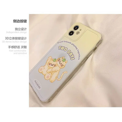 Cat Phone Case - Iphone 7 / 8 / Se, 7 Plus / 8 Plus, X / Xs, Xs Max, Xr, 11, 11 Pro, 11 Pro Max, 12 Mini, 12, 12 Pro, 12 Pro Max-2