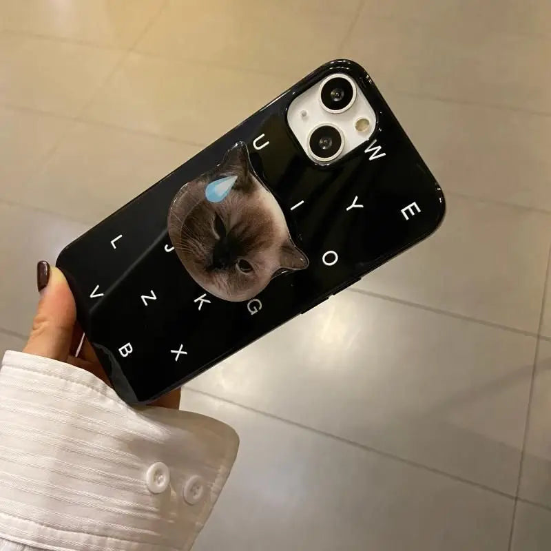 Cat Stand Phone Case For iPhone 7 Plus / 8 Plus / X / XS / 