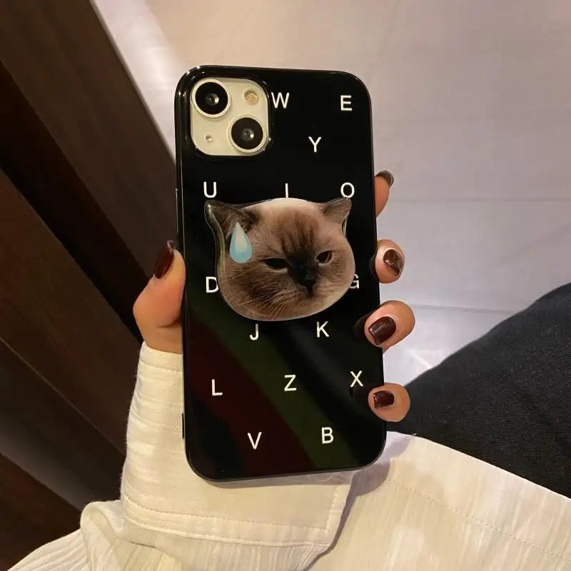 Cat Stand Phone Case For iPhone 7 Plus / 8 Plus / X / XS / 