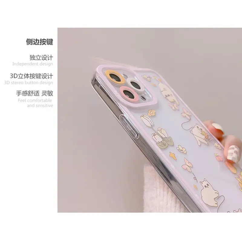 Cat Transparent Phone Case - iPhone 13 Pro Max / 13 Pro / 13 / 13 mini / 12 Pro Max / 12 Pro / 12 / 12 mini / 11 Pro Max / 11 Pro / 11 / SE / XS Max / XS / XR / X / SE 2 / 8 / 8 Plus / 7 / 7 Plus-2