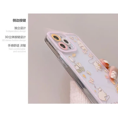 Cat Transparent Phone Case - iPhone 13 Pro Max / 13 Pro / 13 / 13 mini / 12 Pro Max / 12 Pro / 12 / 12 mini / 11 Pro Max / 11 Pro / 11 / SE / XS Max / XS / XR / X / SE 2 / 8 / 8 Plus / 7 / 7 Plus-2