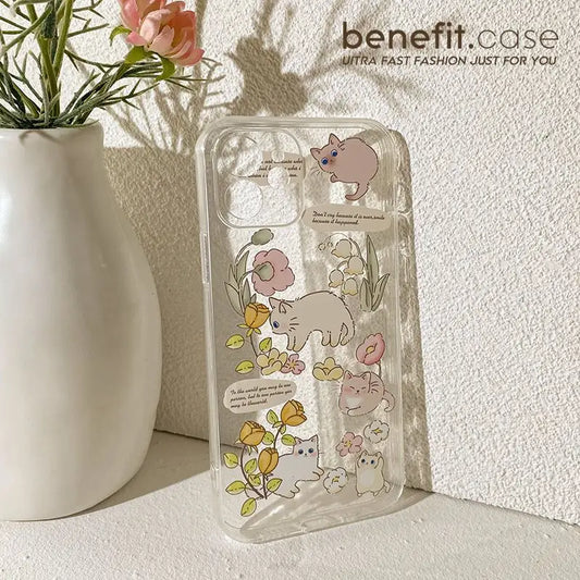 Cat Transparent Phone Case - Iphone 13 Pro Max / 13 Pro / 13