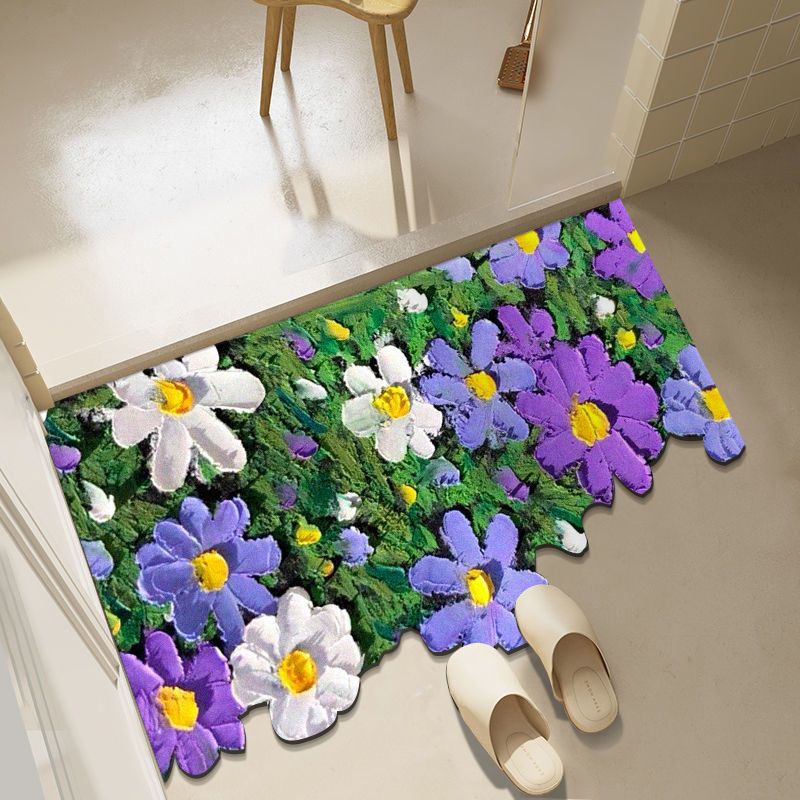 Diatom mud oil painting foot mat bathroom mat Wonderland Case