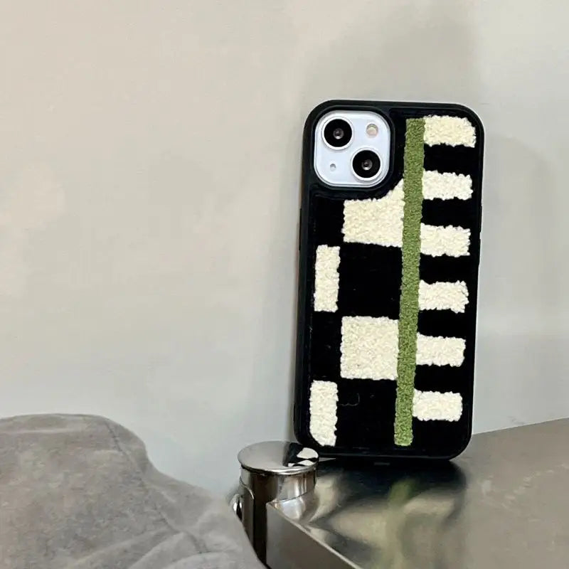 Checker Chenille Phone Case - iPhone 7 Plus / 8 Plus / X / XR / XS / XS Max / 11 / 11 Pro / 11 Pro Max / 12 / 12 Pro / 12 Pro Max / 13 / 13 Pro / 13 Pro Max-10