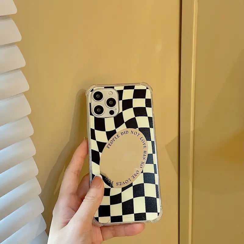 Checkerboard With Mirror iPhone Case BP276 - iphone case