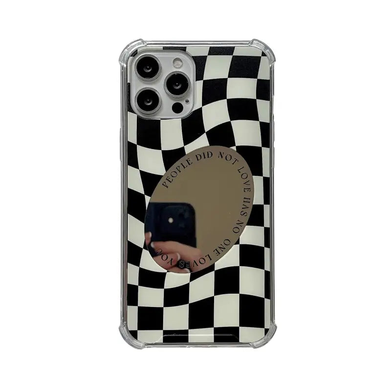 Checkerboard With Mirror iPhone Case BP276 - iphone case