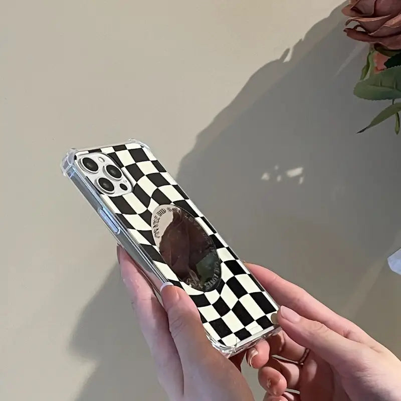 Checkerboard With Mirror iPhone Case BP276 - iphone case