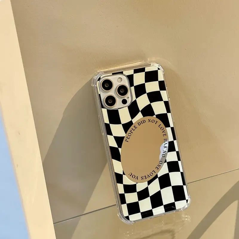 Checkerboard With Mirror iPhone Case BP276 - iphone case