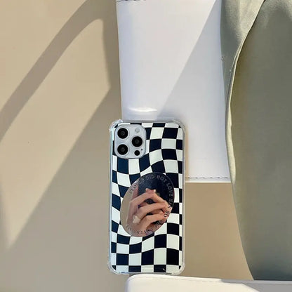 Checkerboard With Mirror iPhone Case BP276 - iphone case