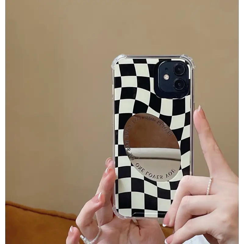 Checkerboard With Mirror iPhone Case BP276 - iphone case