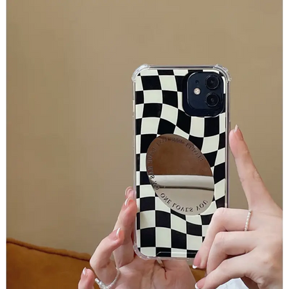 Checkerboard With Mirror iPhone Case BP276 - iphone case