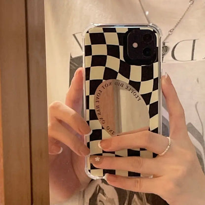 Checkerboard With Mirror iPhone Case BP276 - iphone case