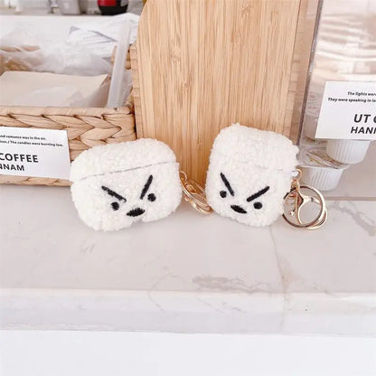 Chenille Angry Rabbit Airpods Earphone Case Skin-2