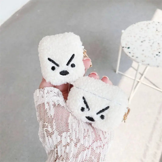 Chenille Angry Rabbit Airpods Earphone Case Skin-1