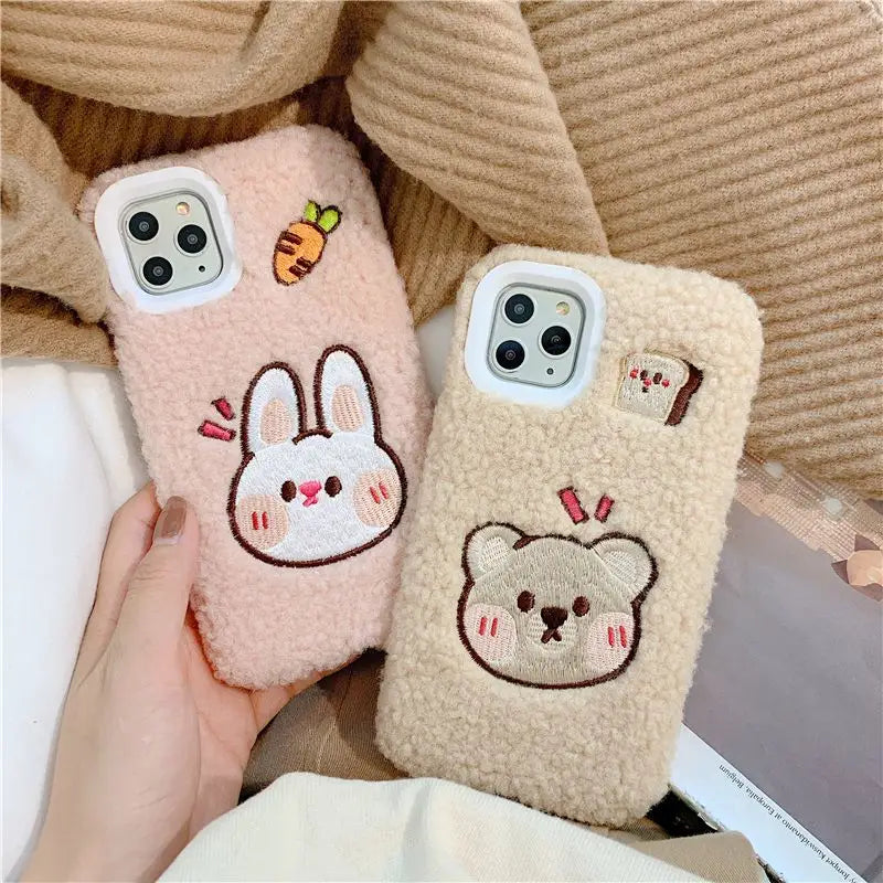 Chenille Animal Mobile Case - iPhone 11 Pro Max / 11 Pro / 