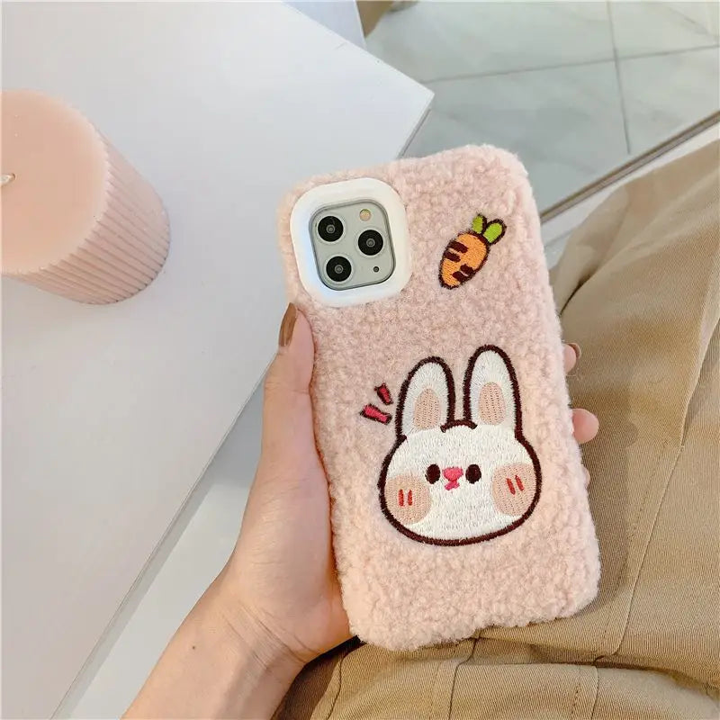 Chenille Animal Mobile Case - iPhone 11 Pro Max / 11 Pro / 