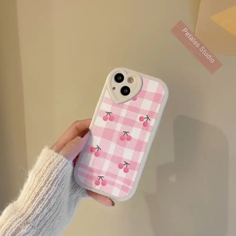 Cherry Plaid Phone Case - iPhone 13 Pro Max / 13 Pro / 13 / 