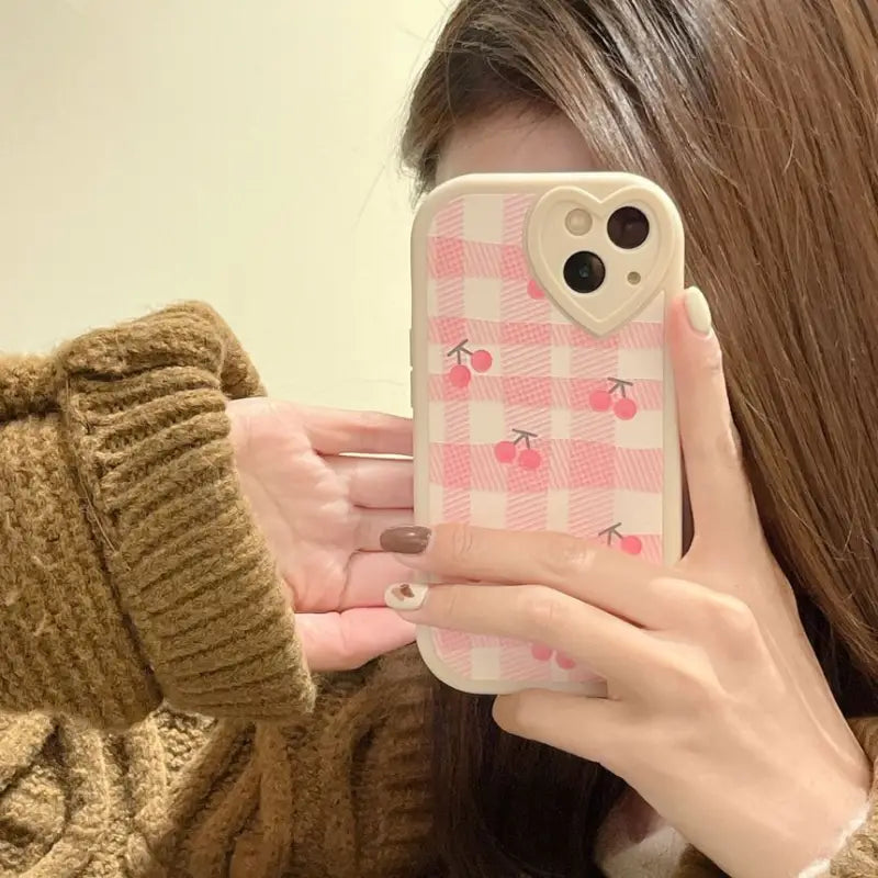 Cherry Plaid Phone Case - iPhone 13 Pro Max / 13 Pro / 13 / 