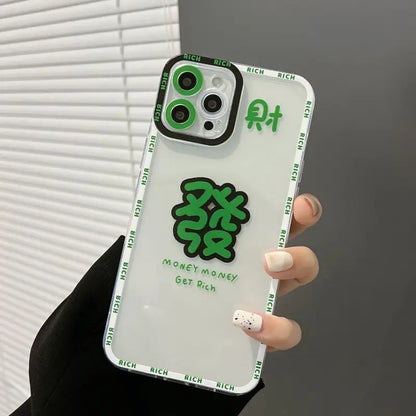 Chinese Characters Phone Case - iPhone 13 Pro Max / 13 Pro / 13 / 13 mini / 12 Pro Max / 12 Pro / 12 / 12 mini / 11 Pro Max / 11 Pro / 11 / SE / XS Max / XS / XR / X / SE 2 / 8 / 8 Plus / 7 / 7 Plus-17