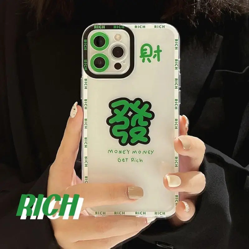 Chinese Characters Phone Case - iPhone 13 Pro Max / 13 Pro / 13 / 13 mini / 12 Pro Max / 12 Pro / 12 / 12 mini / 11 Pro Max / 11 Pro / 11 / SE / XS Max / XS / XR / X / SE 2 / 8 / 8 Plus / 7 / 7 Plus-7