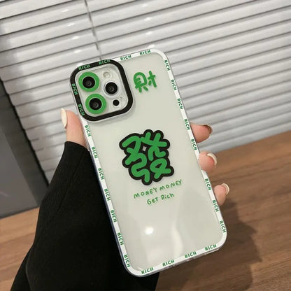 Chinese Characters Phone Case - iPhone 13 Pro Max / 13 Pro / 13 / 13 mini / 12 Pro Max / 12 Pro / 12 / 12 mini / 11 Pro Max / 11 Pro / 11 / SE / XS Max / XS / XR / X / SE 2 / 8 / 8 Plus / 7 / 7 Plus-11